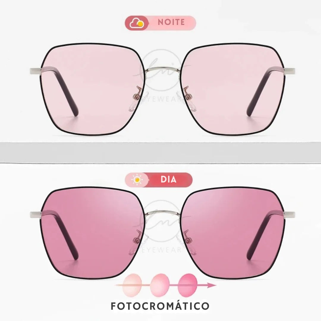 Encontre os melhores óculos fotocromáticos, que se adaptam automaticamente à luz do ambiente. Ideais para uso interno e externo, oferecem conforto visual, proteção UV e praticidade no dia a dia, Envio Rápido e Fácil, com embalagem personalizada.