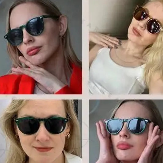 Estilo Clássico e Autêntico, os óculos redondo feminino trazem um visual vintage e moderno ao mesmo tempo, perfeitos para quem quer destacar personalidade com conforto e proteção UV. Envio Rápido e Fácil, embalagem personalizado.