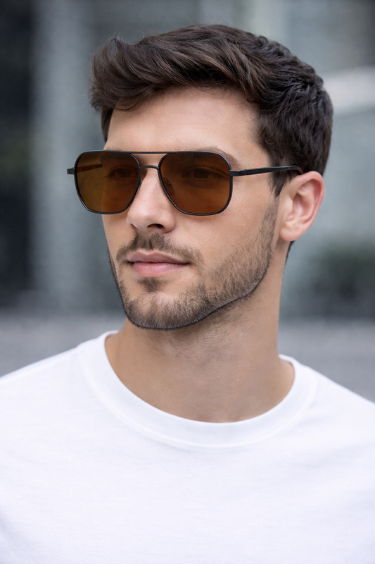 Óculos de Sol Aviador Rincon Marrom - UV400