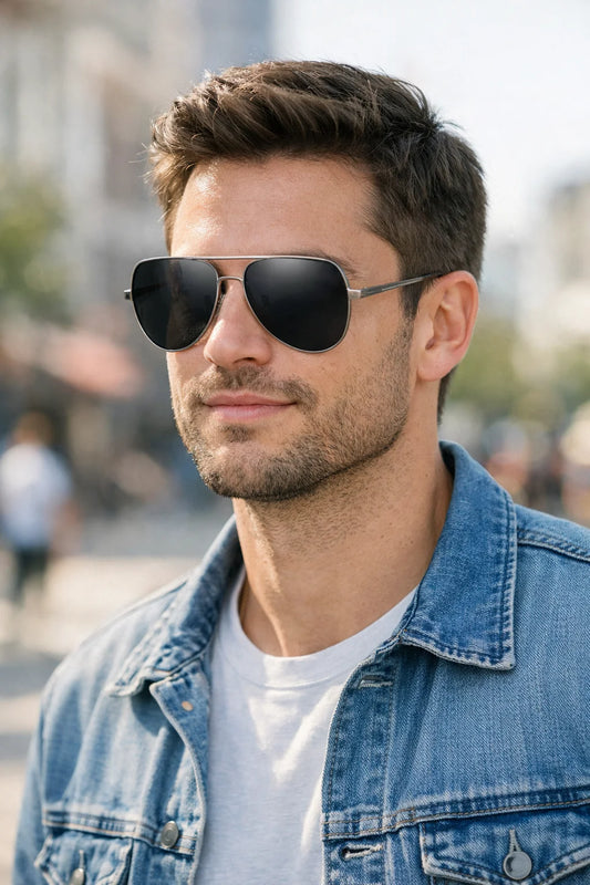 Óculos de Sol Aviador Verano Cinza Chumbo - UV400